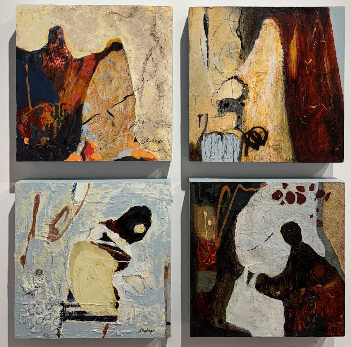 Layer to Go Before I Sleep, It's Not for You to Know, Rewinding Moments Lost, Meet You in  the Mica Pit by Judy Rudiger  Image: Layer to Go Before I Sleep, It's Not for You to Know, Rewinding Moments Lost, Meet You in  the Mica Pit