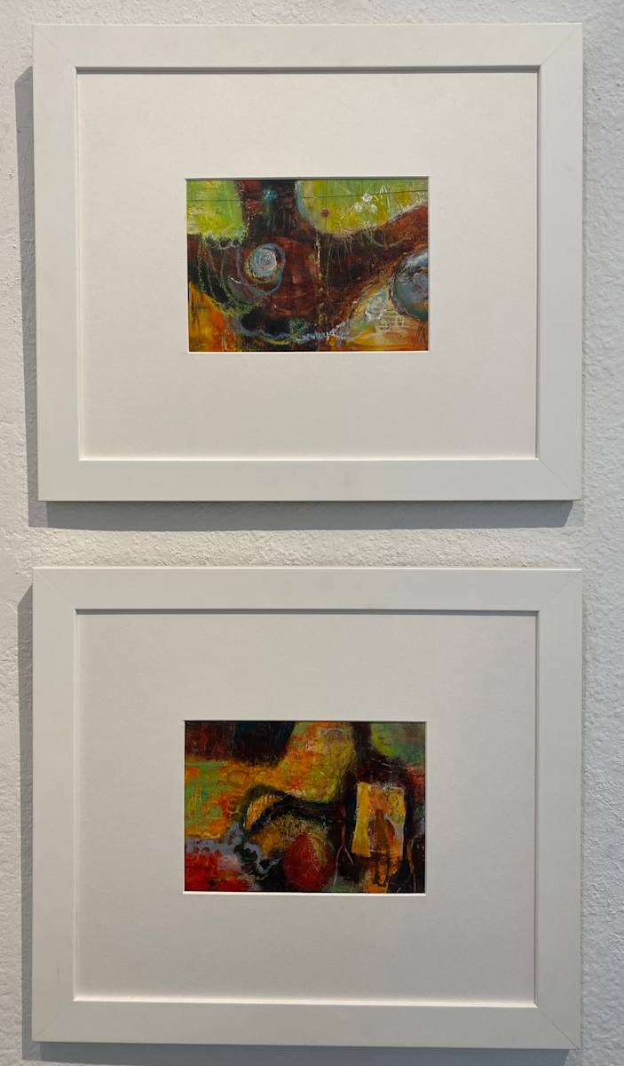 Microcosm 1 &2 by Judy Rudiger 