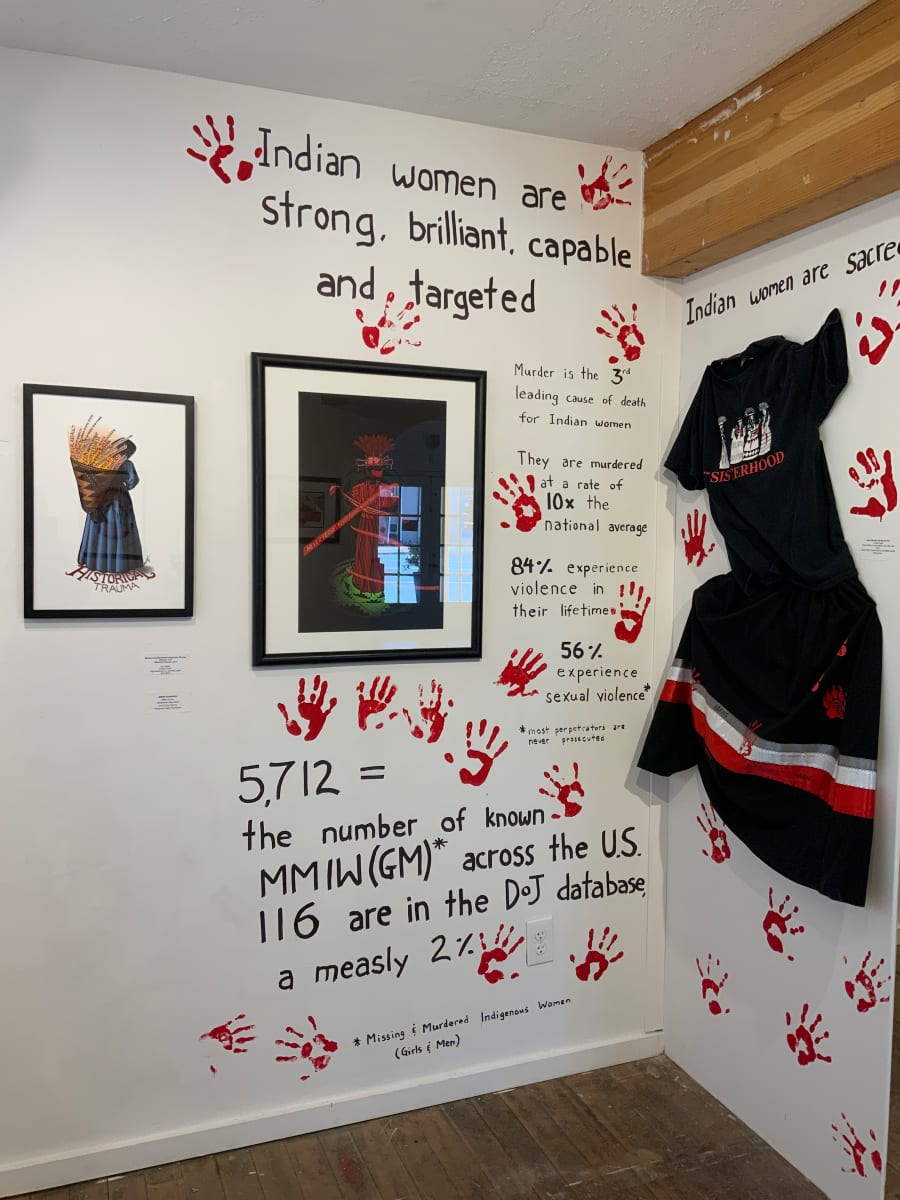 MMIW Installation, Indian Women are Scared by Crystal Pagal 
