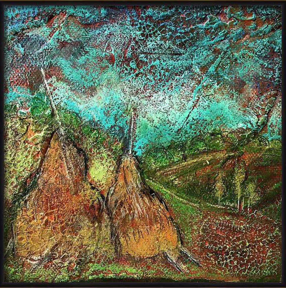 The two haystacks by Delona Seserman, Image 1.