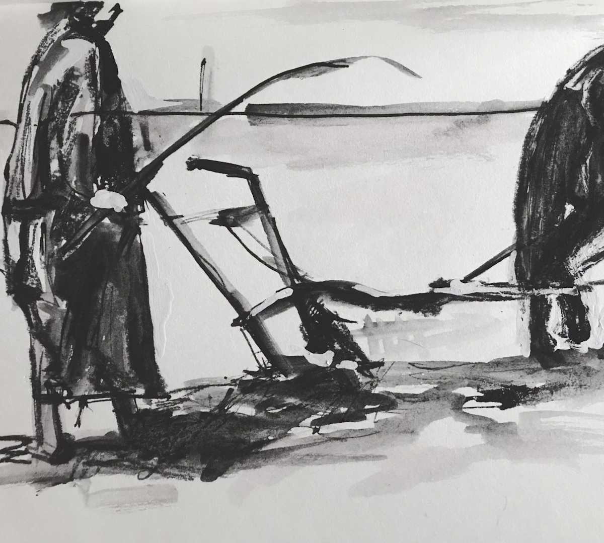 Ploughing a furrow by Fflur Donnghaile Mac Siacais 