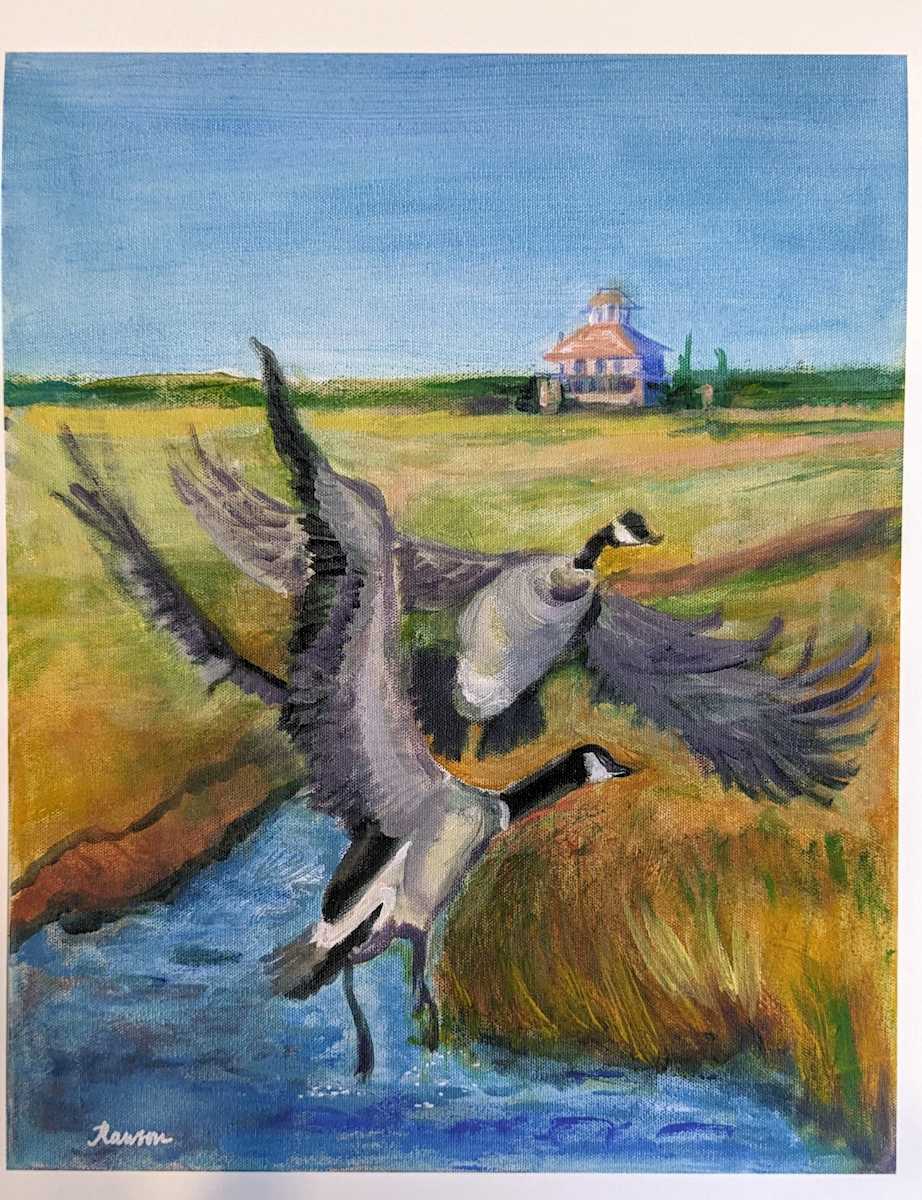 Farewell Pink House Giclee Print by Tina Rawson 