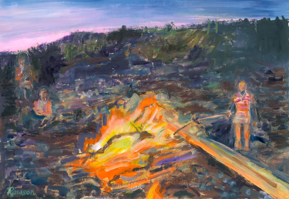 Bonfire on the Beach by Tina Rawson  Image: Bonfire on the Beach