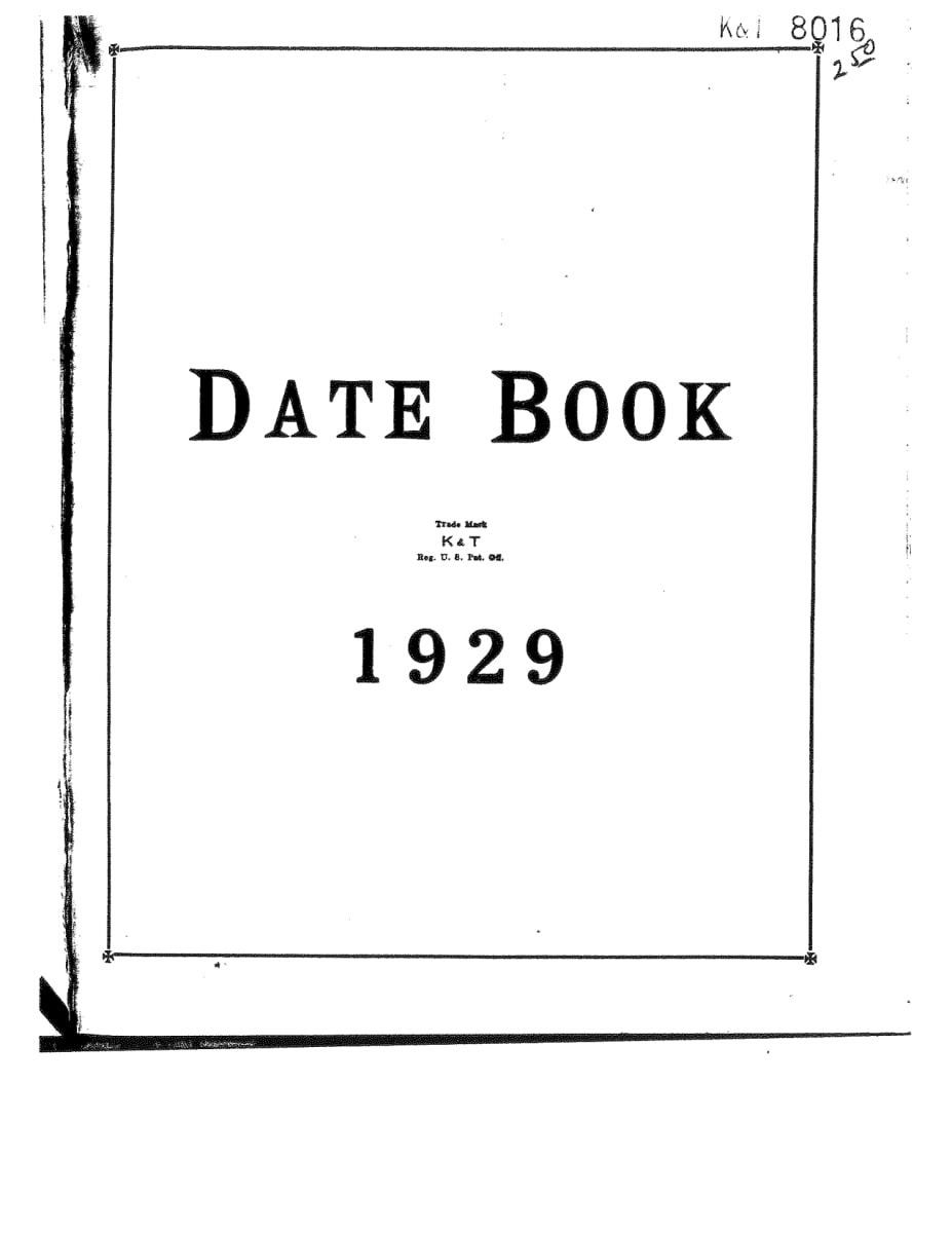 Dorr Bothwell's Samoan 1929 diary by Dorr Bothwell 