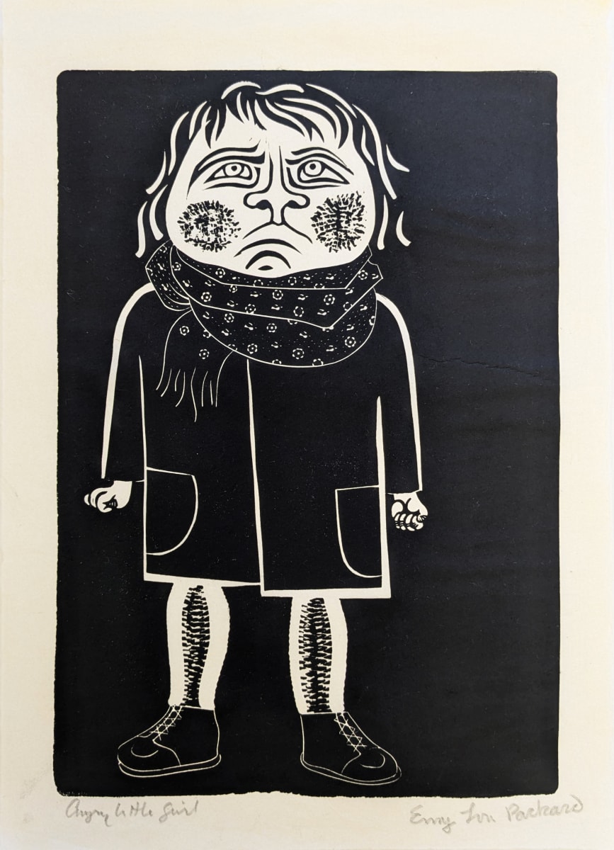 Angry Little Girl (un-matted print) by Emmy Lou Packard 