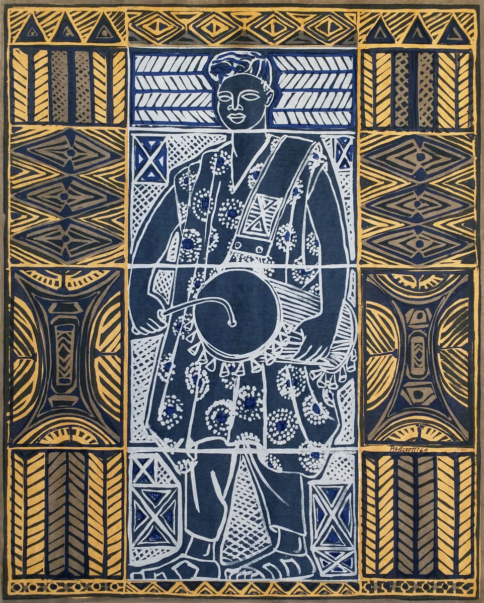 Yoruba Talking Drummer 14/24 by Dorr Bothwell 