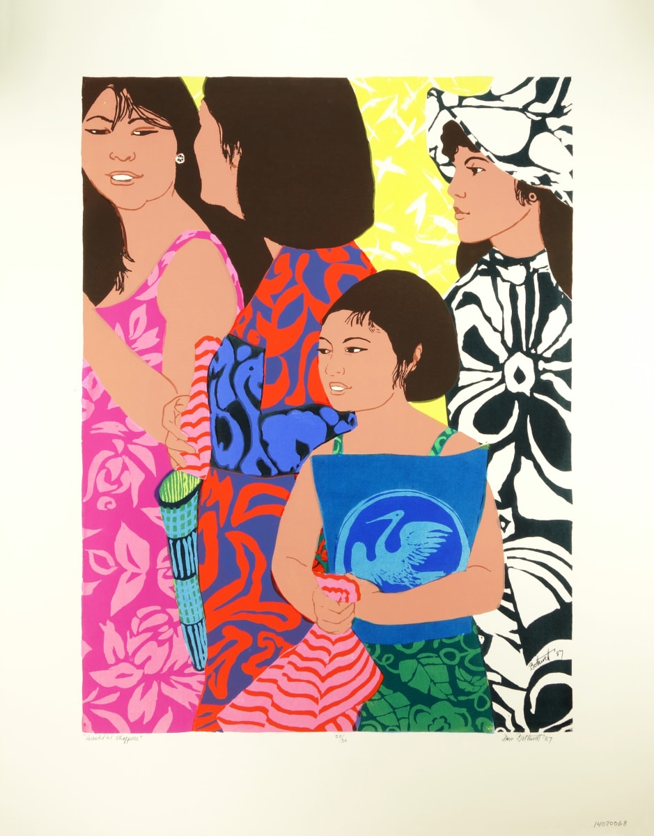 Waikiki Shoppers   no. 20/30 by Dorr Bothwell 