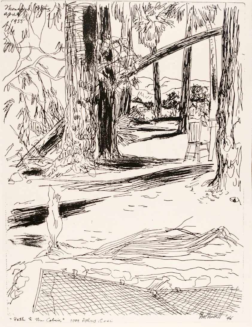 Path to Cabin, 1000 Palms Oasis by Dorr Bothwell 
