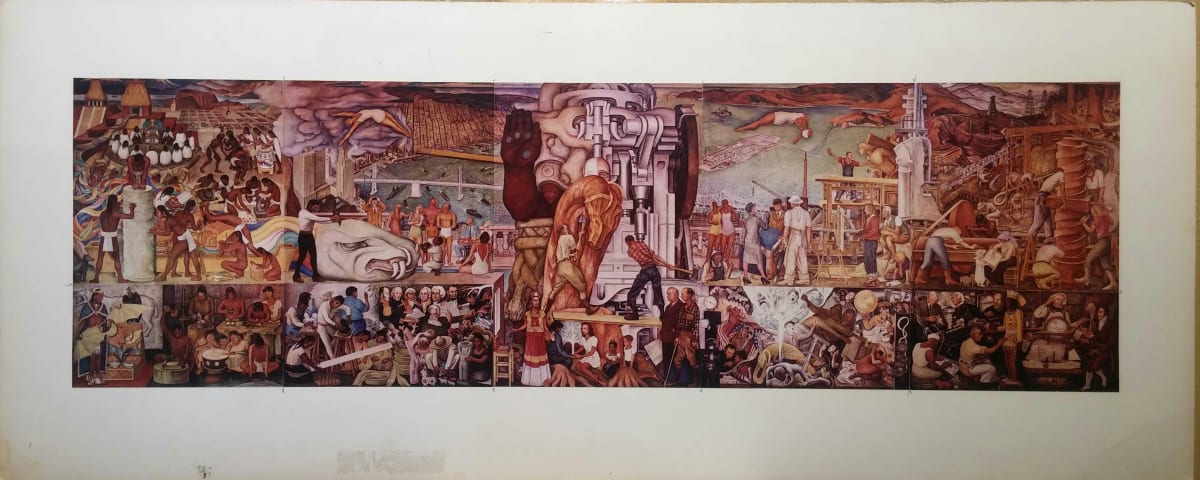 Pan American Unity Mural (photo artifact / storyboard) by Diego Rivera 