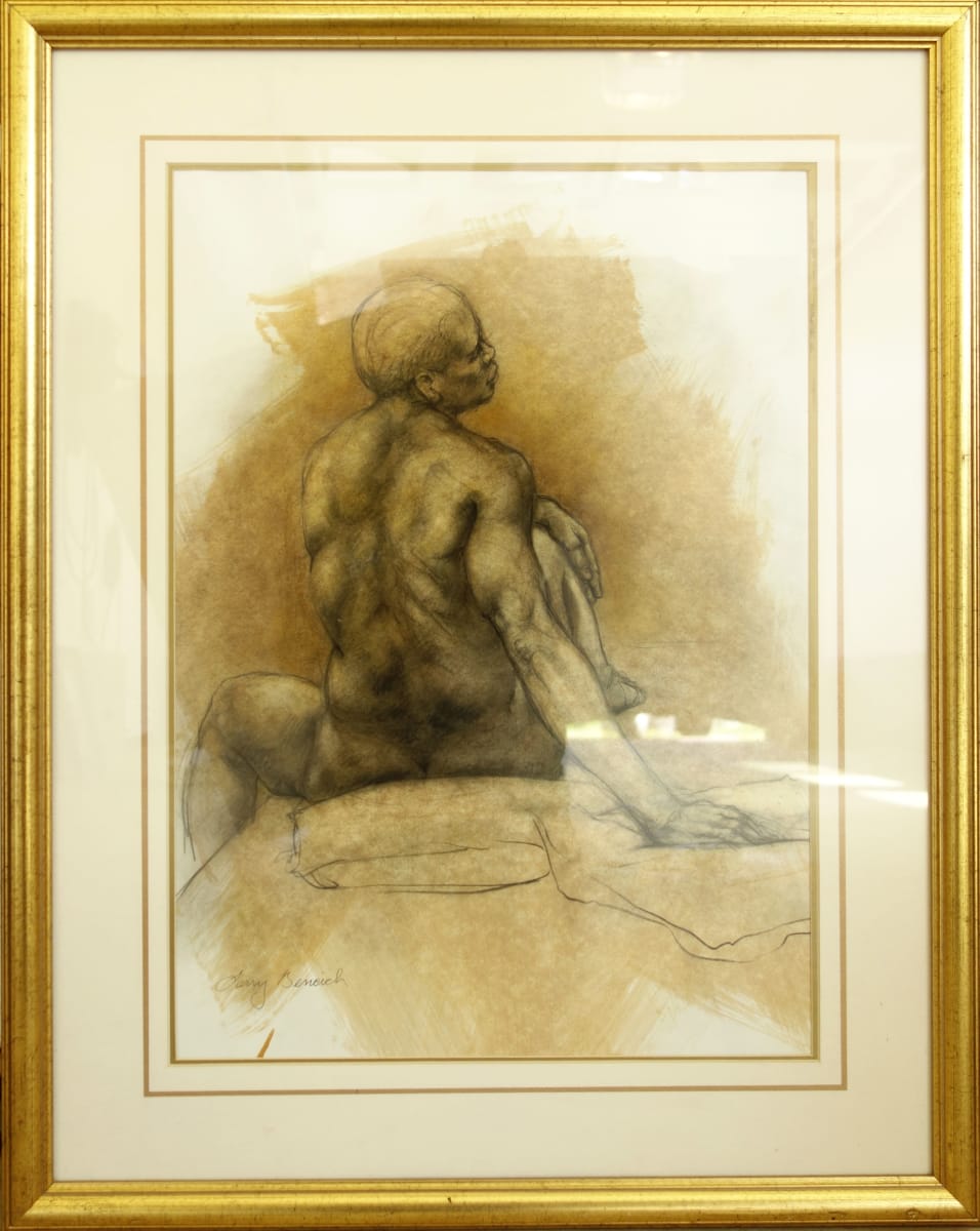 Male Figure Drawing by Larry Bencich 