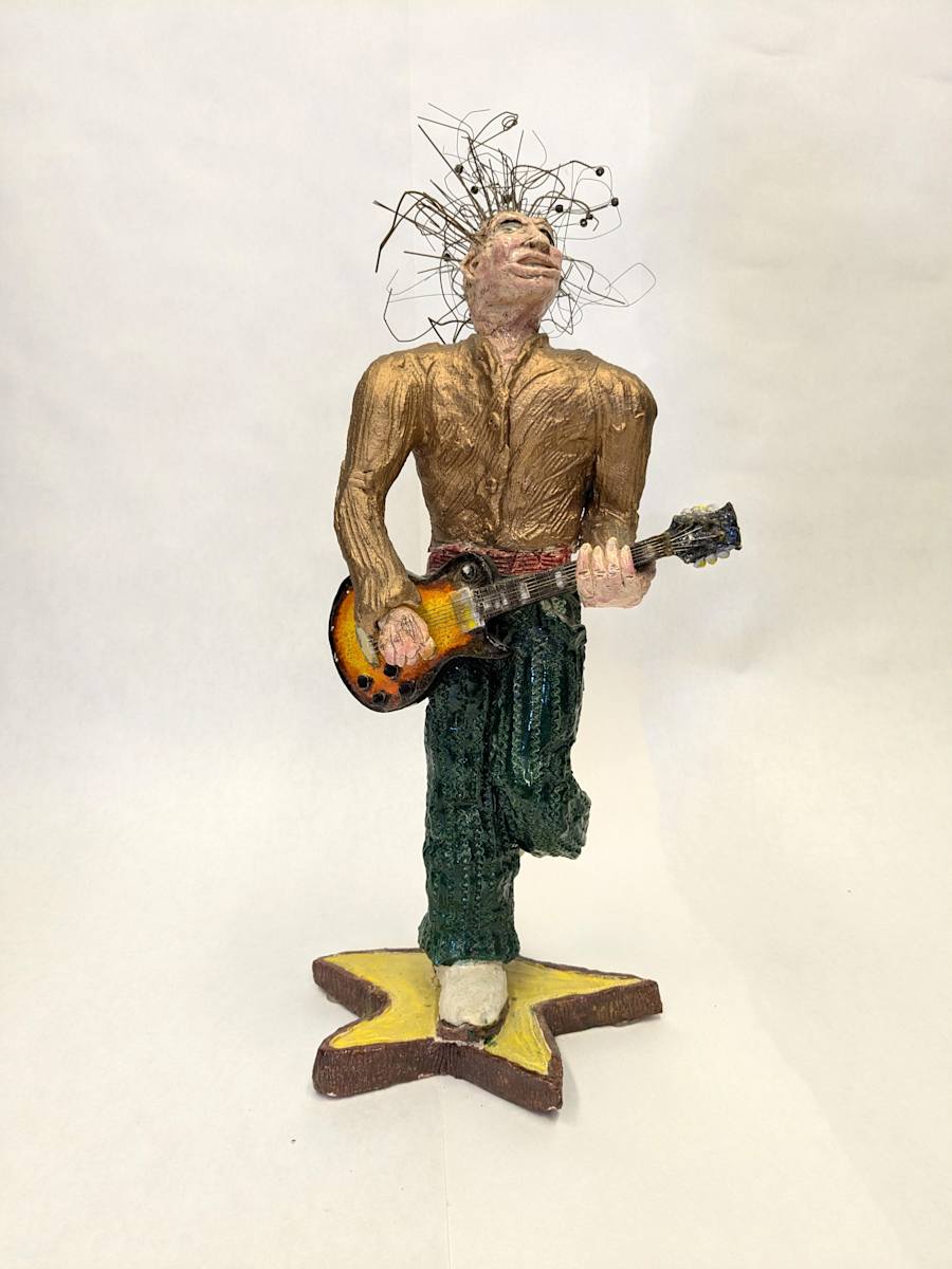 Guitar Player Maquette (for a public work) by Tony Natsoulas 