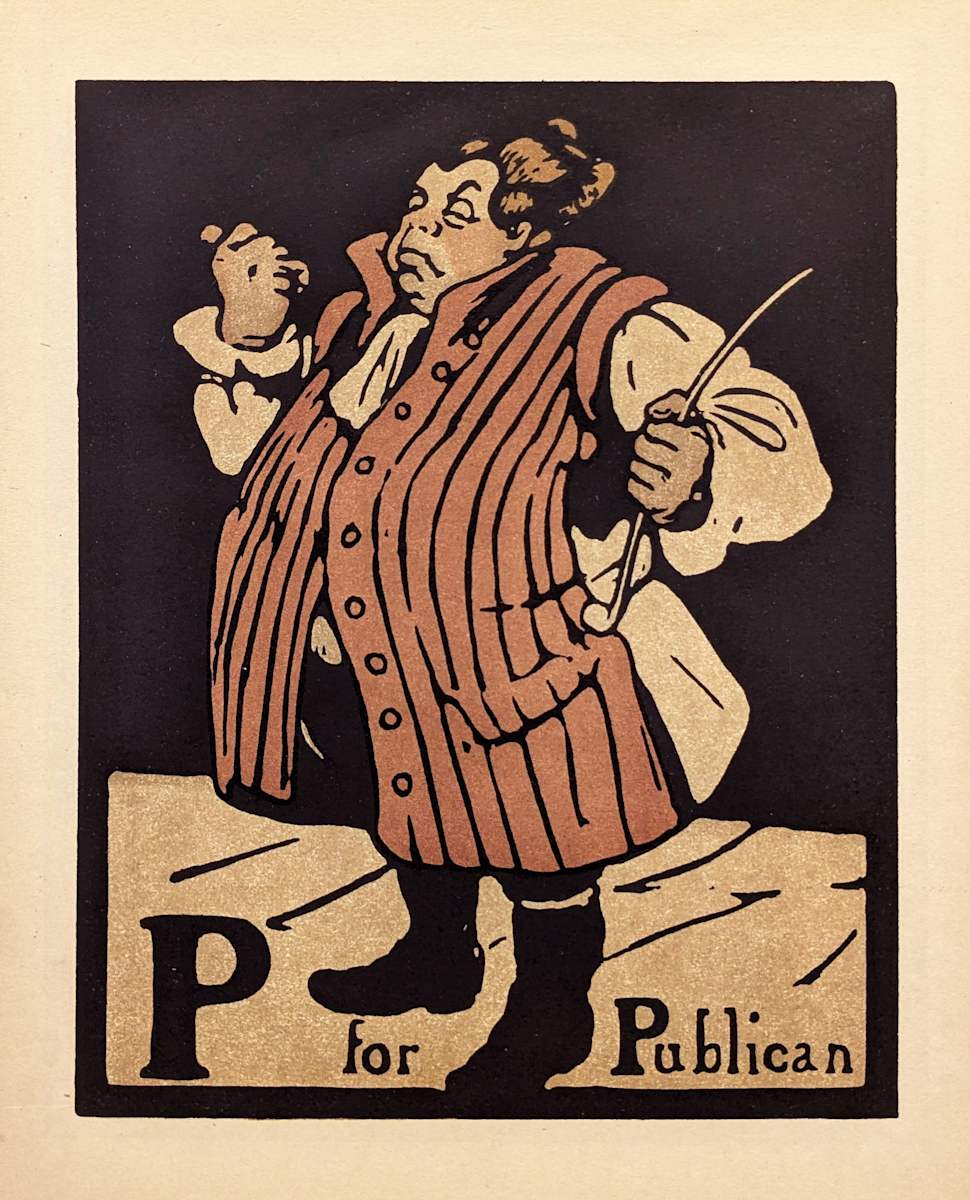 P for Publican  (from An Aphabet) by William Nicholson 