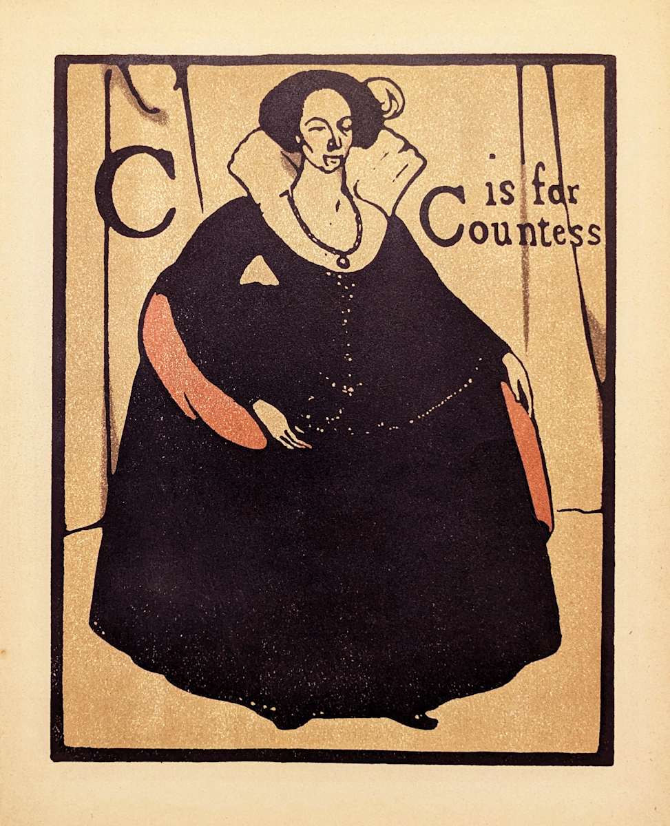 C is for Countess  (from An Aphabet) by William Nicholson 