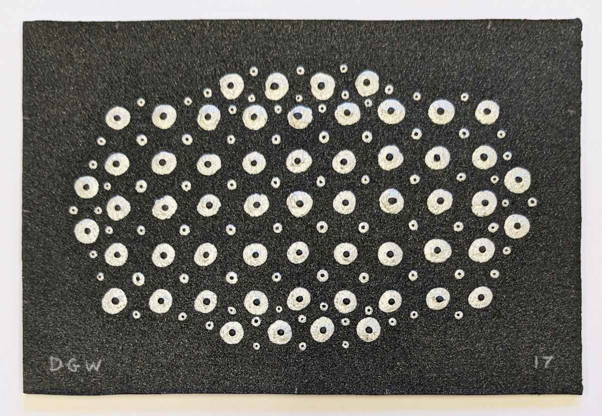 Pearl Dots on Dots (postcard #490) by Daniel Watson 