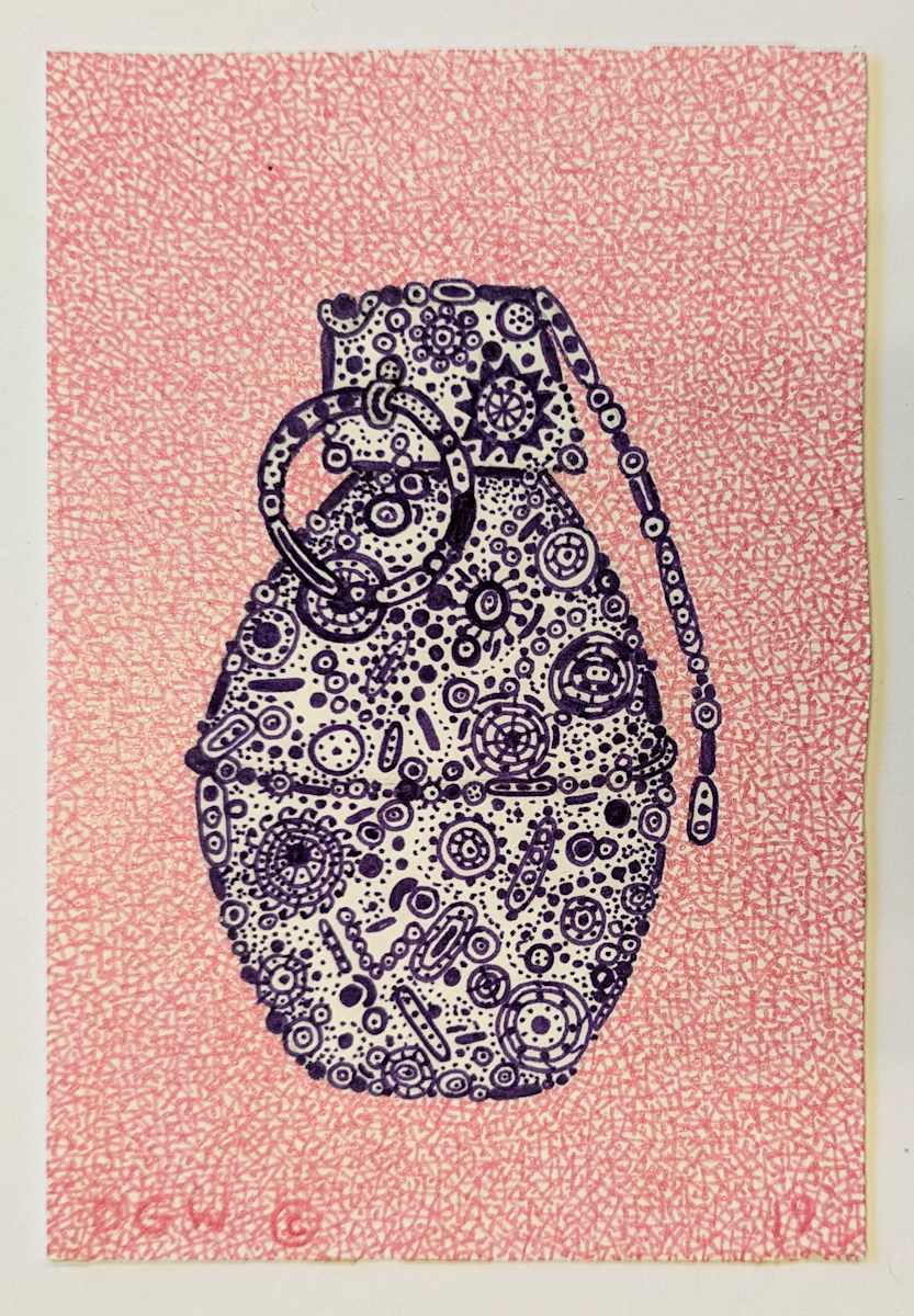 Effeminate Granade (postcard #586) by Daniel Watson 
