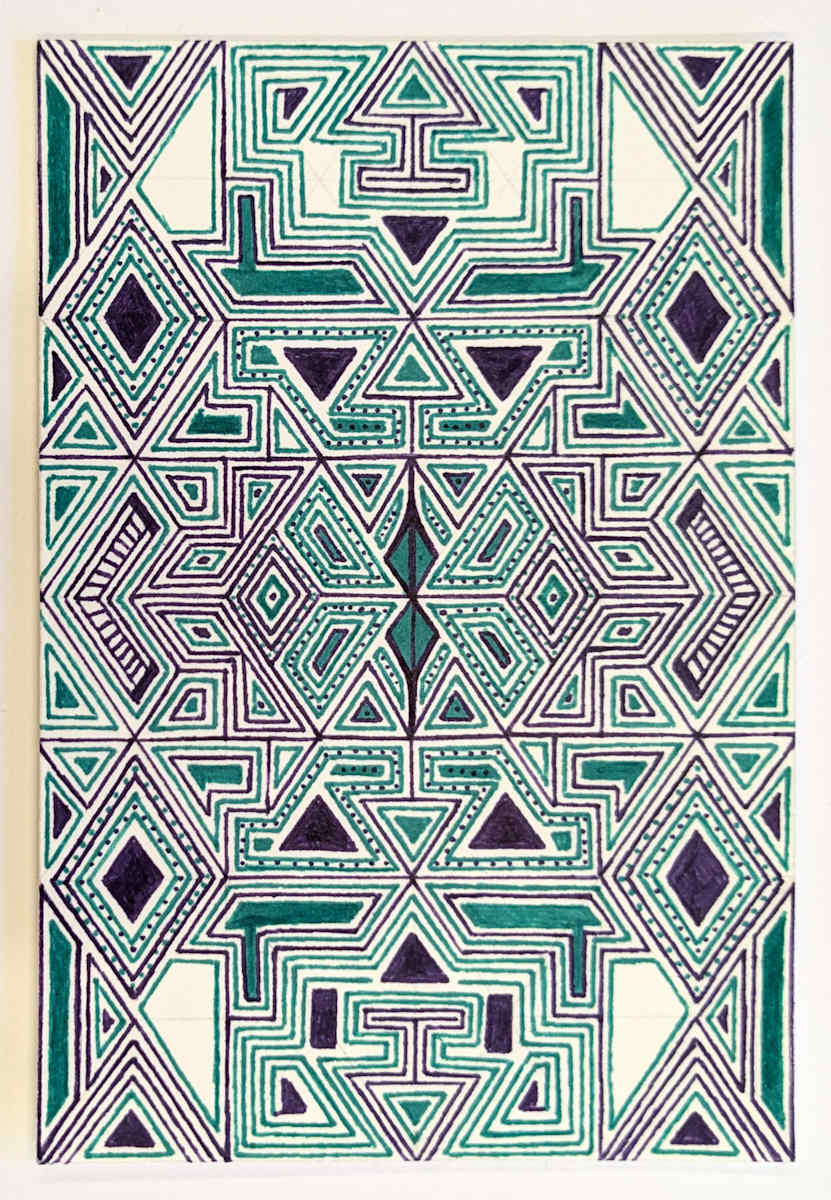 Wimbedon Abstract (postcard #606) by Daniel Watson 