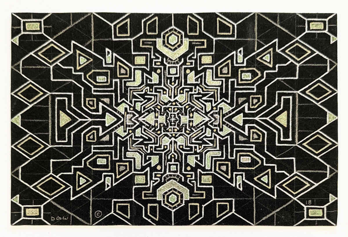Wimbedon Abstract (postcard #542) by Daniel Watson 