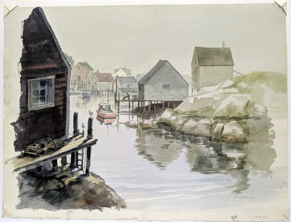 Untitled (1982 Noyo Harbor) by Warren Zimmer 