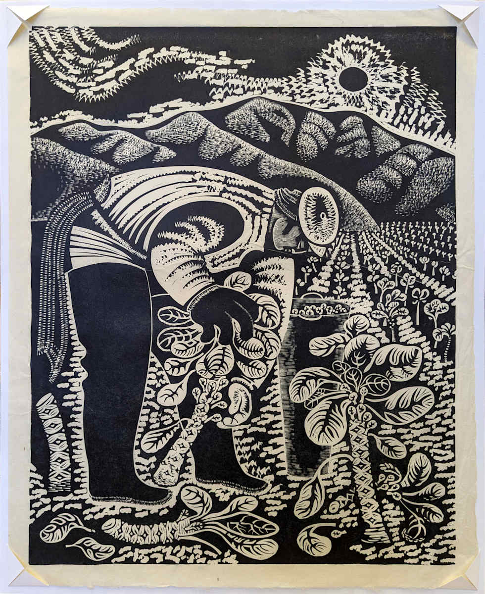 Sprout Picker (un-matted) by Emmy Lou Packard 