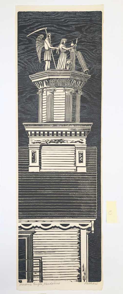 Masonic Hall (unmatted print C) by Emmy Lou Packard 
