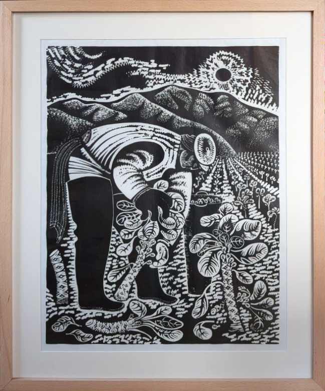 Sprout Picker (framed) by Emmy Lou Packard, Image 1.