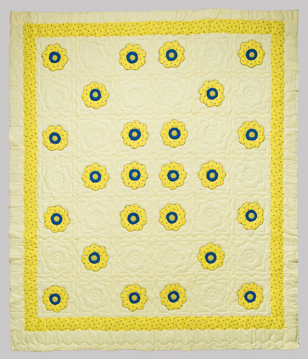 Cornflower Quilt by Evelyn Bowers, Image 1.