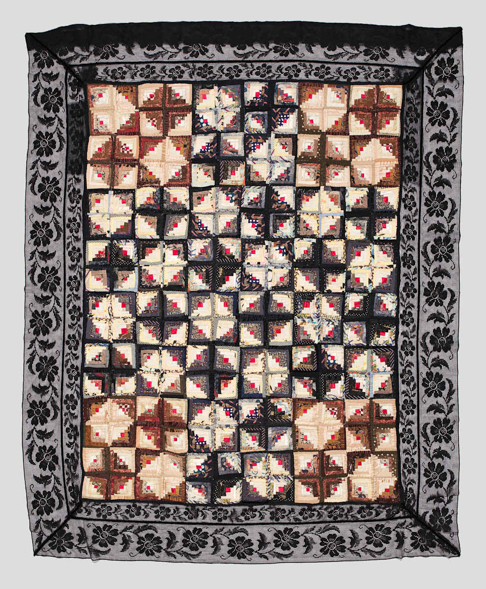 Log Cabin Quilt by Unknown Artist, Image 1.