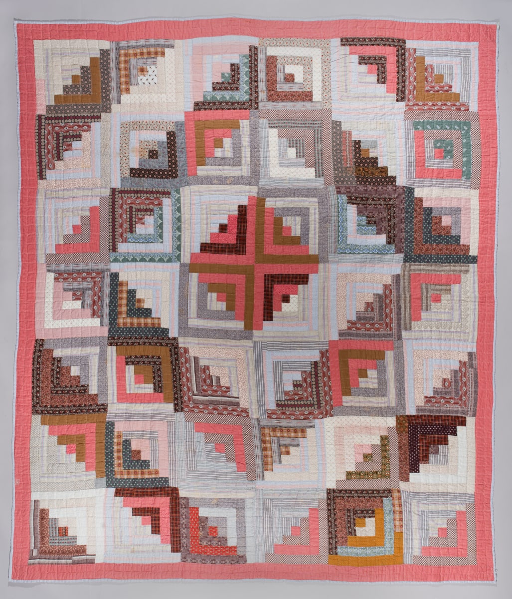 Log Cabin Quilt (Barn Raising variation) by Hedwig Smith 