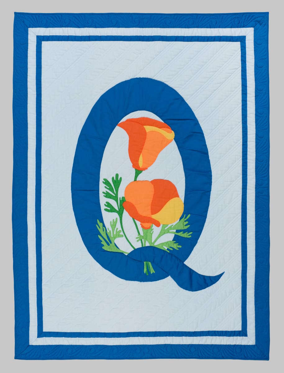 Q Symposium Logo Quilt by Sylvia Moore 