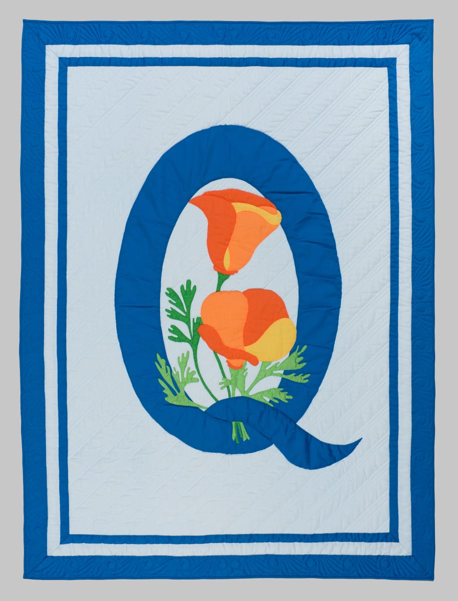 Q Symposium Logo Quilt by Sylvia Moore, Image 1.