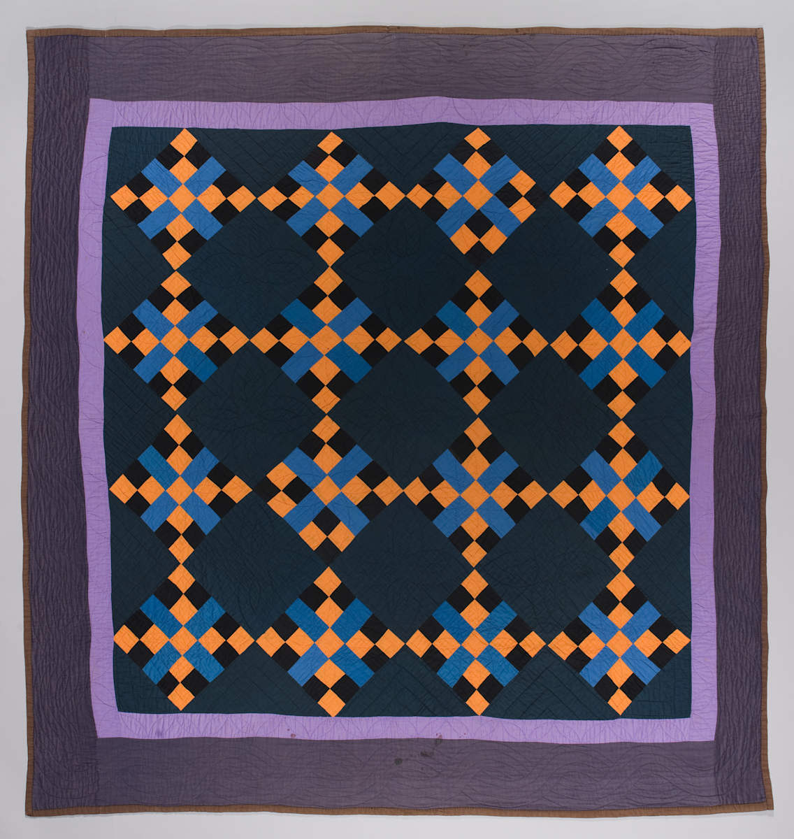 Amish Four Patch Cross Quilt by Unknown Artist, Image 1.