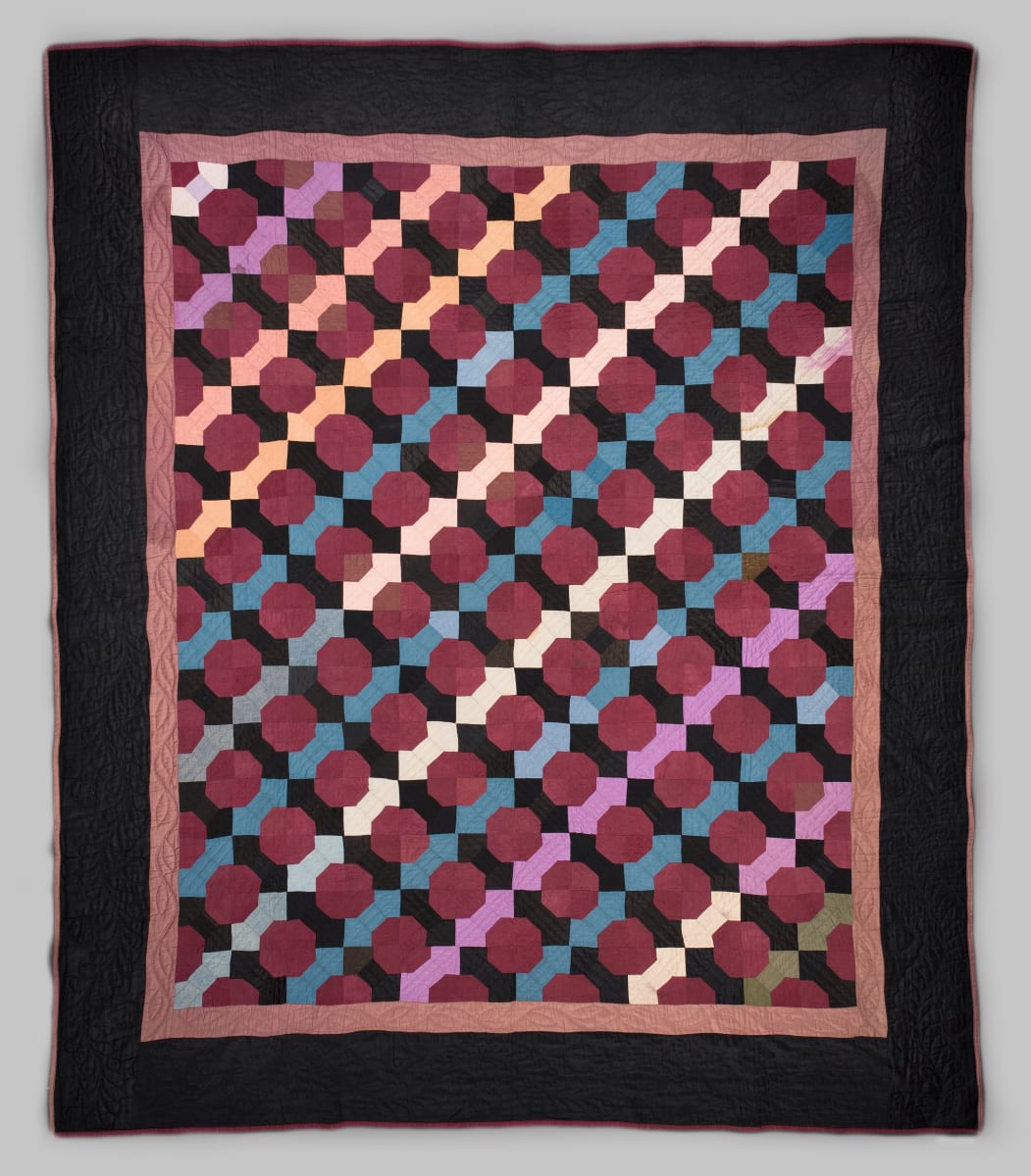 Amish Bow Tie Quilt by Unknown Artist 