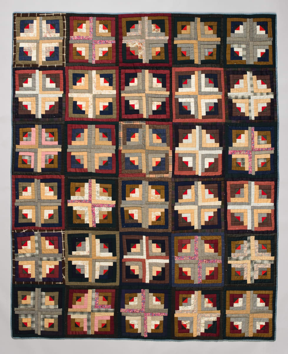 Log Cabin Quilt by Unknown Artist 