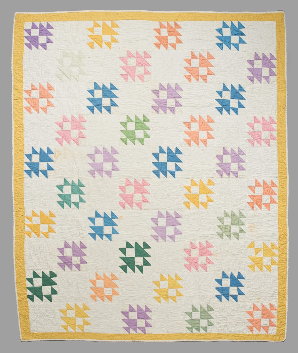 Fox and geese quilt from the collection of san jose museum of quilts
