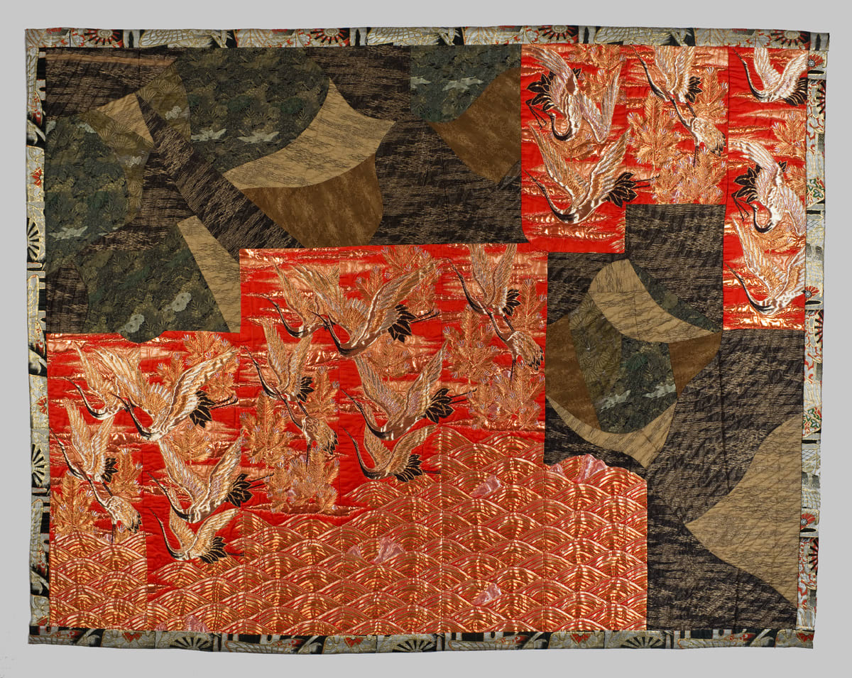 “Flapping Wings II” Quilt by Setsuko Segawa, Image 1.