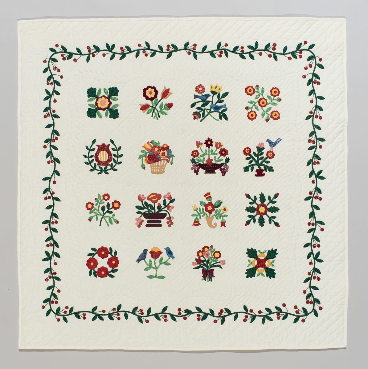 Miniature Baltimore Album Quilt by Claire Moses 