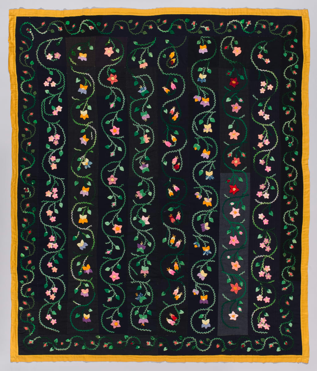 Floral Vines Quilt by Unknown Artist 