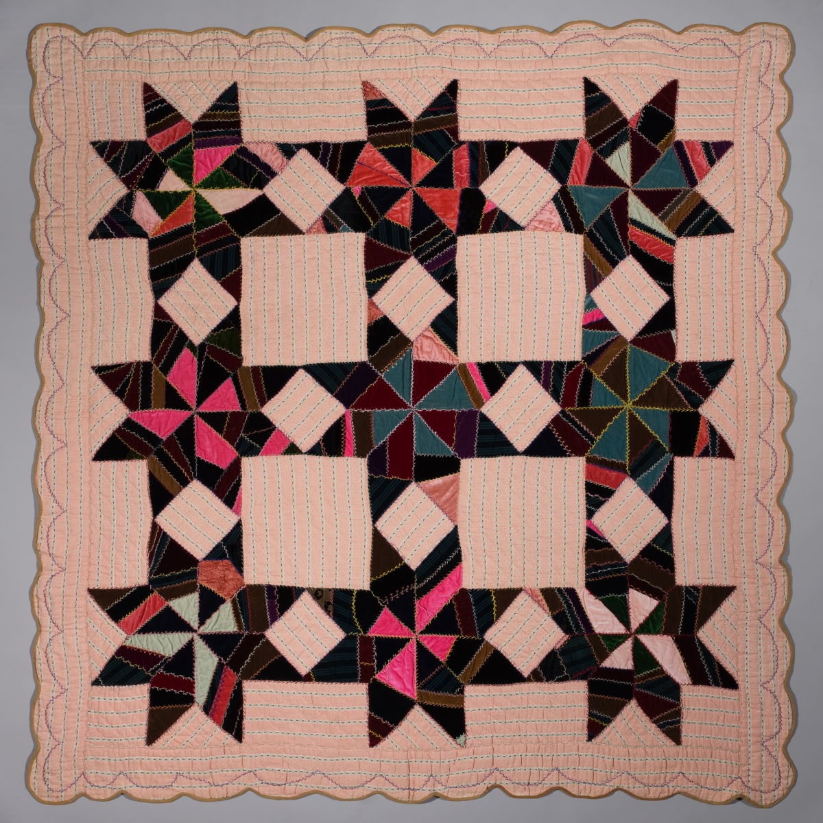 String Star Quilt from the collection of San Jose Museum of Quilts &  Textiles