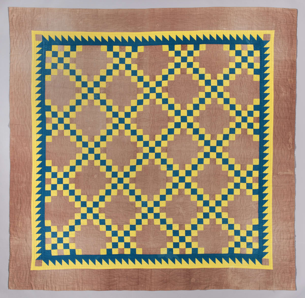 Double Irish Chain Quilt by Unknown Artist 