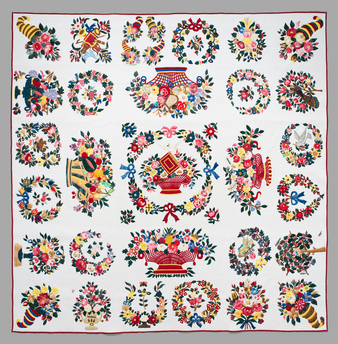 Baltimore Album Quilt (Reproduction) by East Bay Heritage Quilter Members 