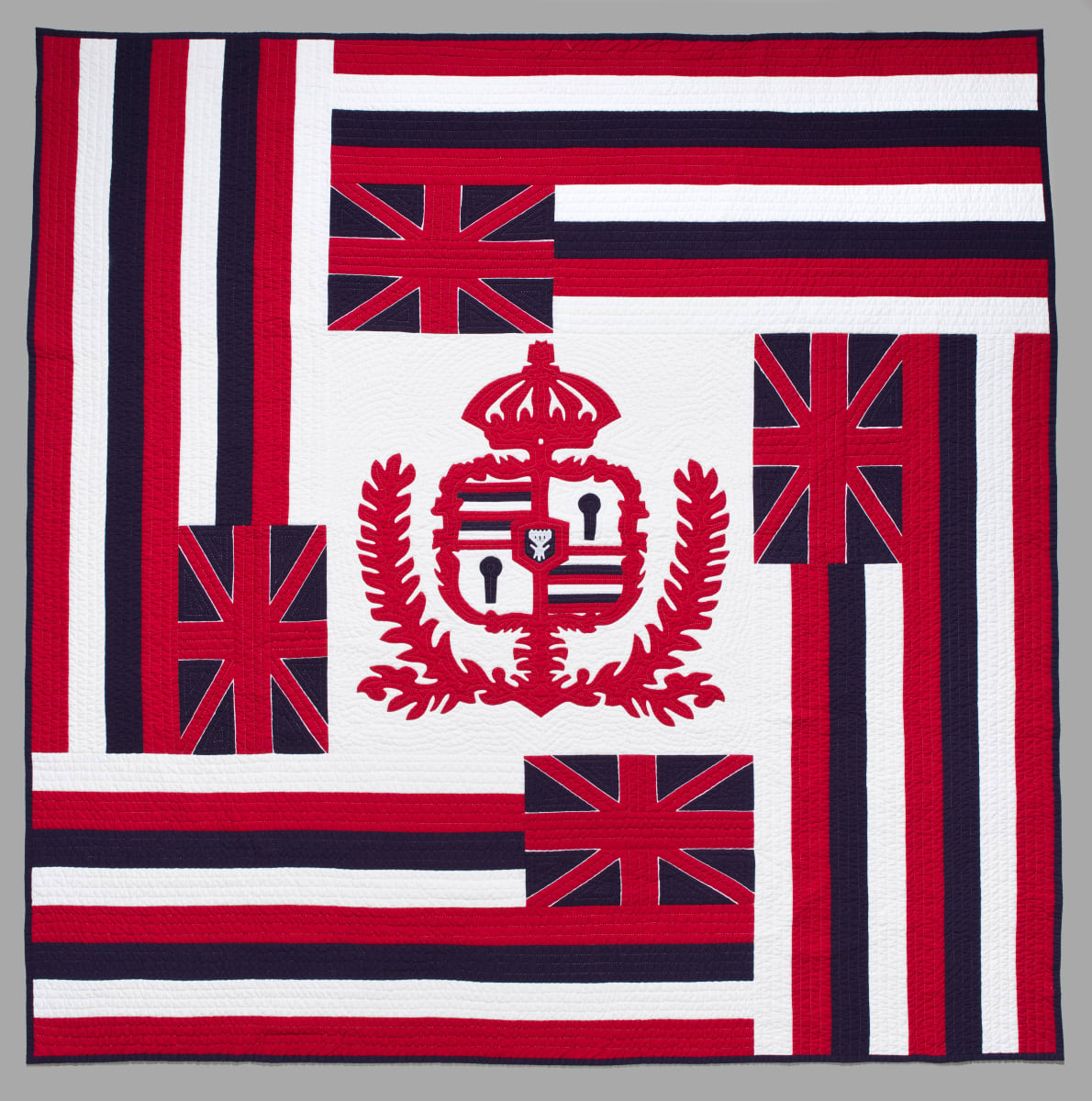 Hawaiian Flag Quilt (Reproduction) by Unknown Artist 