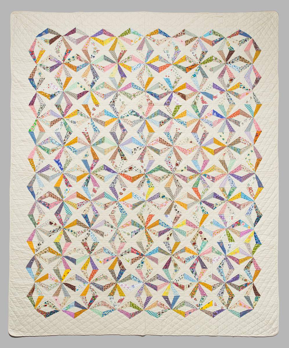 Endless Chain/Crazy Star Quilt by Hortense and Christine Miller, Image 1.