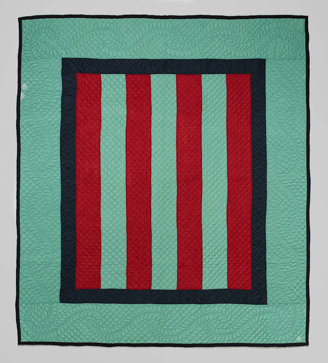 Amish Bars Quilt or Mennonite Bars by Lucy Hilty, Image 1.