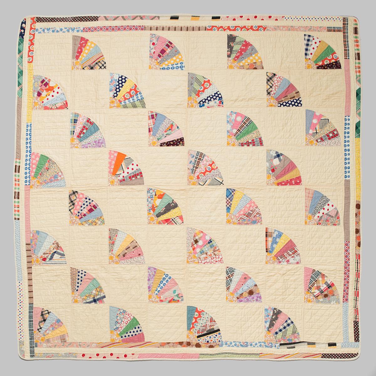 Fan Quilt by Unknown Artist, Image 1.