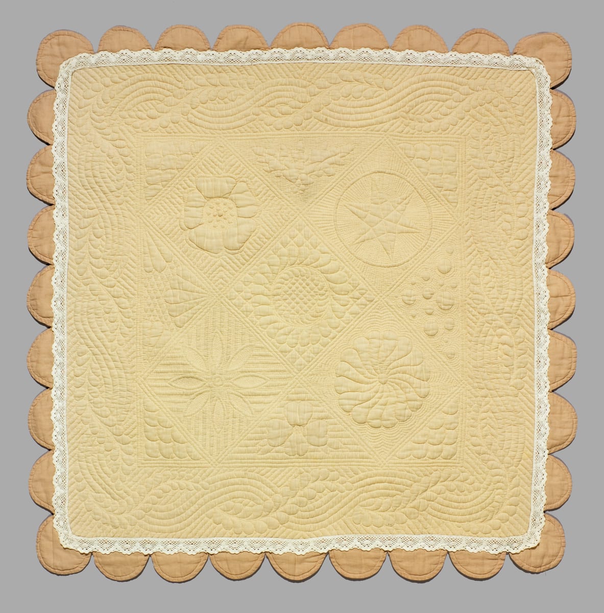 Whole Cloth Sampler Quilt by Lucy Hilty 