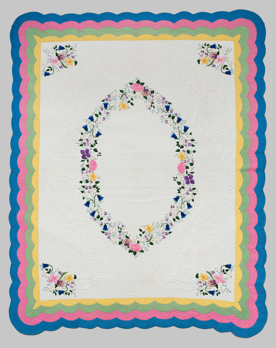 Bridal Wreath Quilt by Hattie Hilty, Image 1.