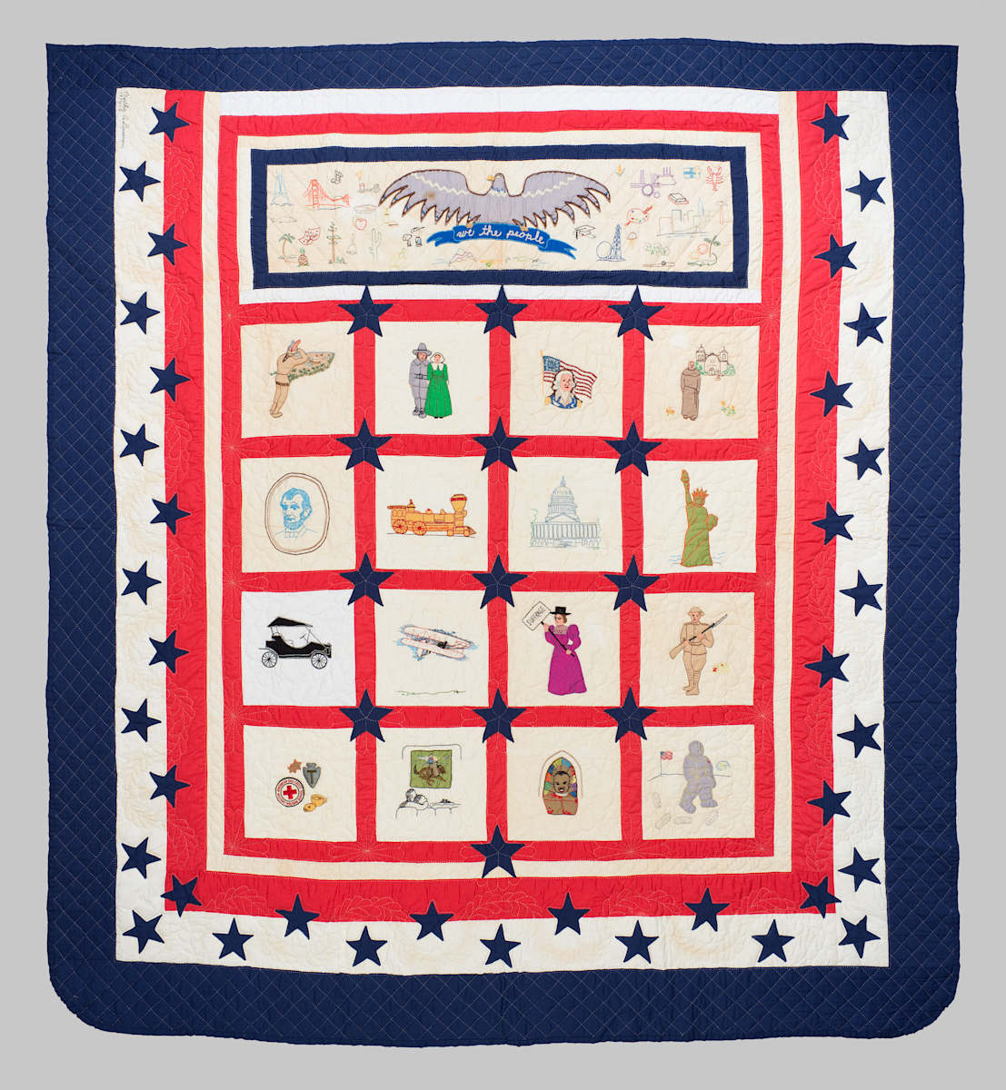 Bicentennial Quilt by Martha Lipsanen, Image 1.