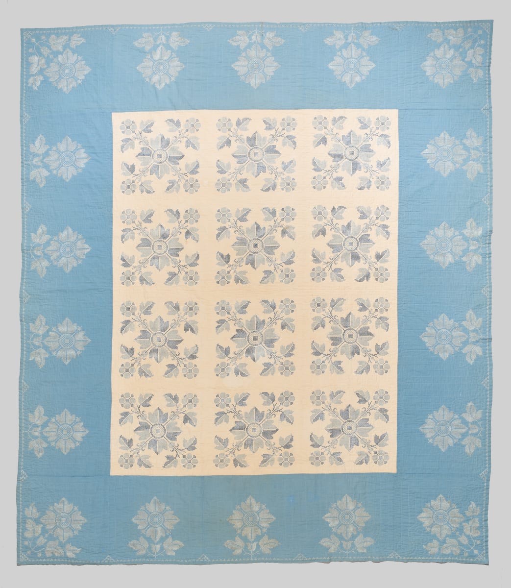 Embroidered Quilt by JF Herts 