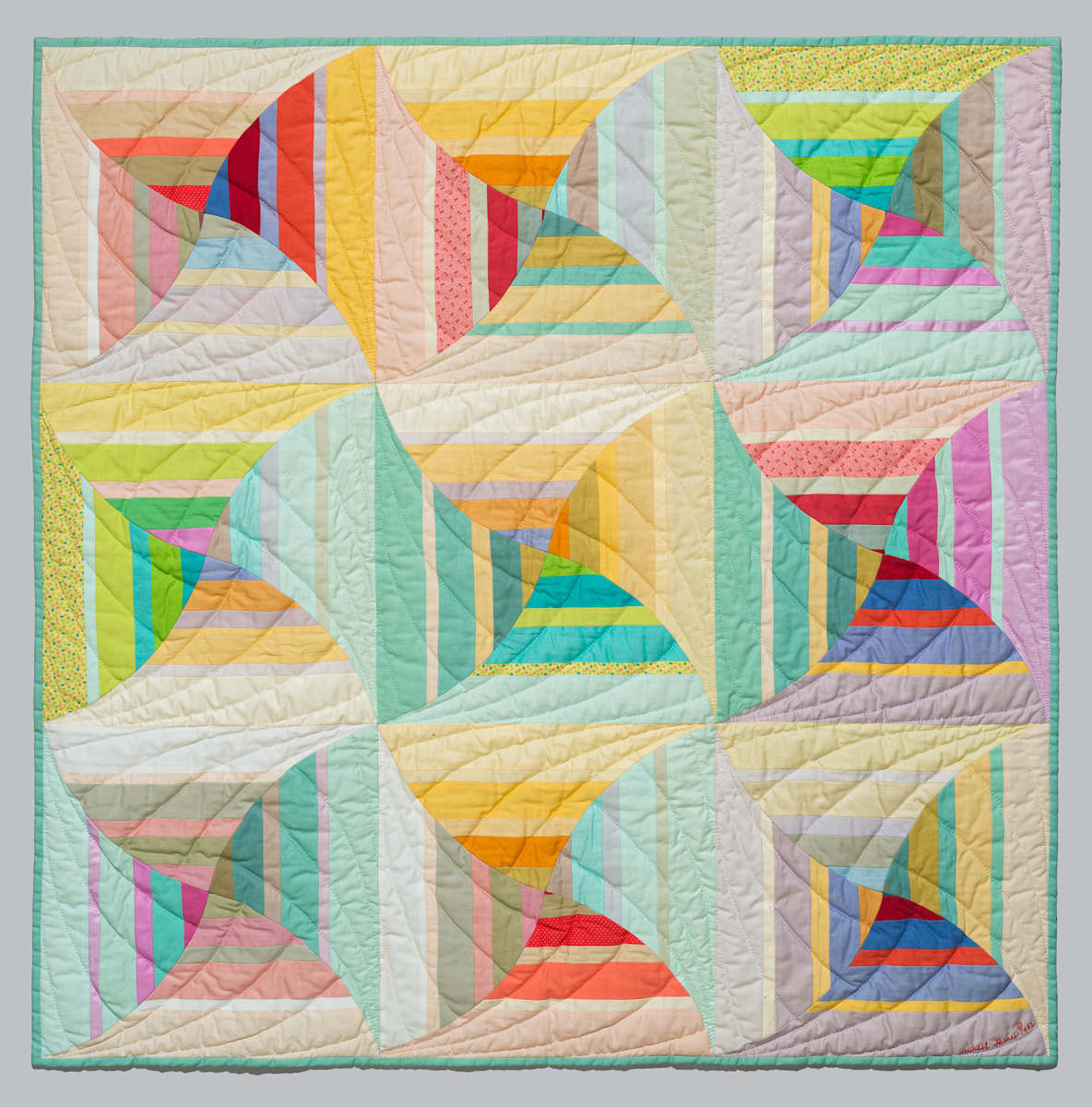 Graded Polychrome Stripe #4 by Michael F. James, Image 1.
