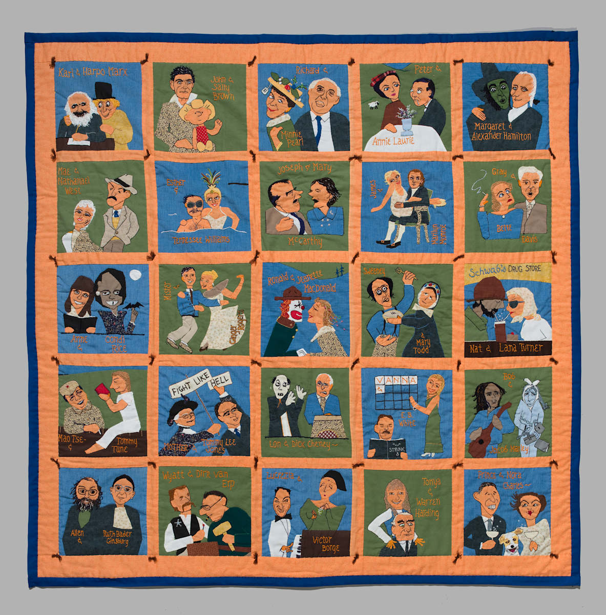 Odd Couples Quilt by Dorothy Vance, Image 1.